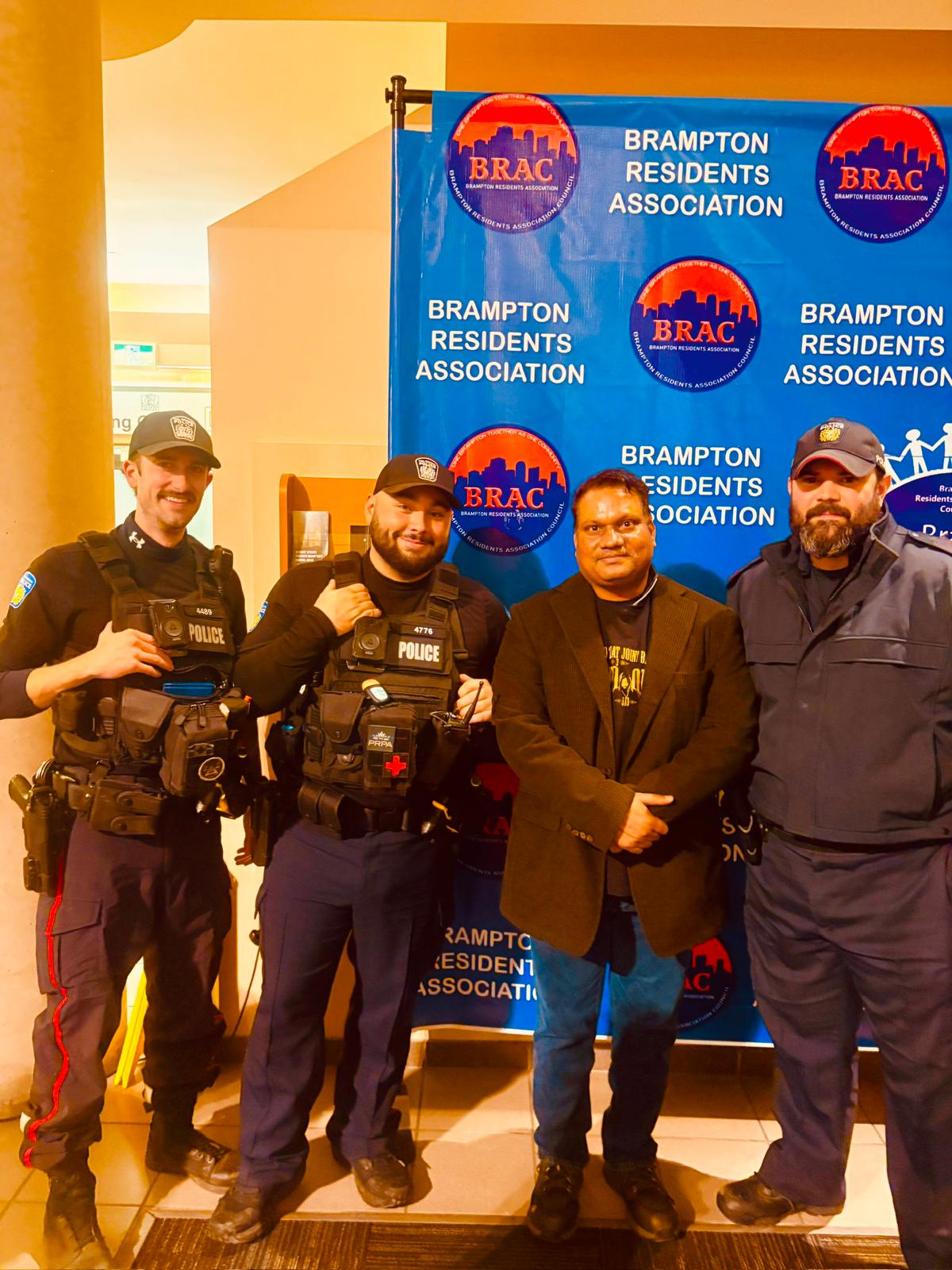 FXHollywood Films attending a community event with officers